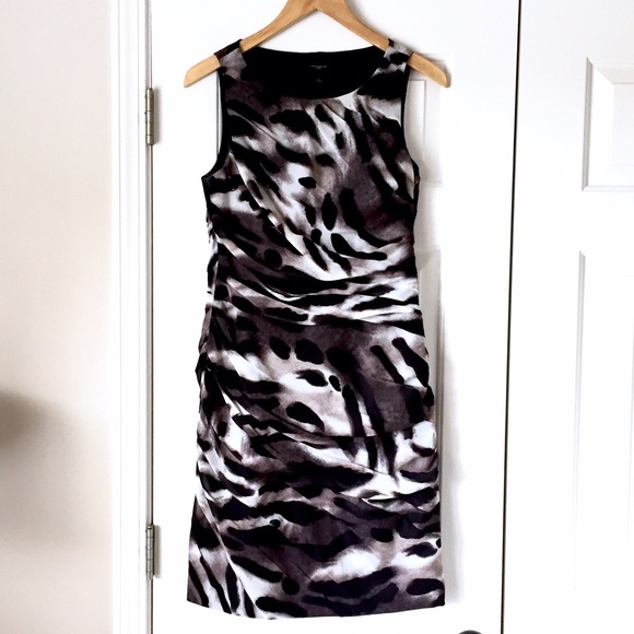 animal print sleeveless dress